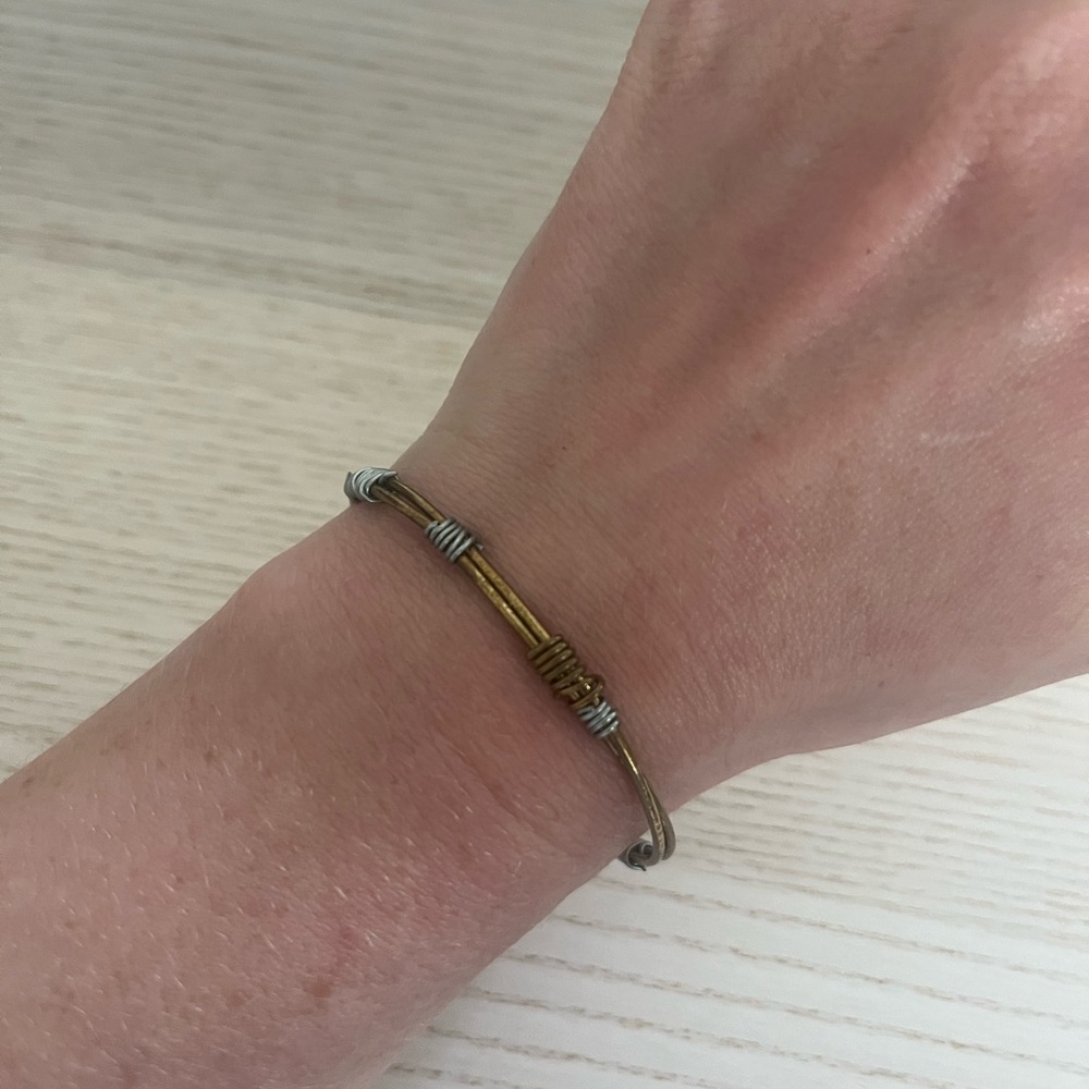 Elegant Gold and Silver Bracelet
